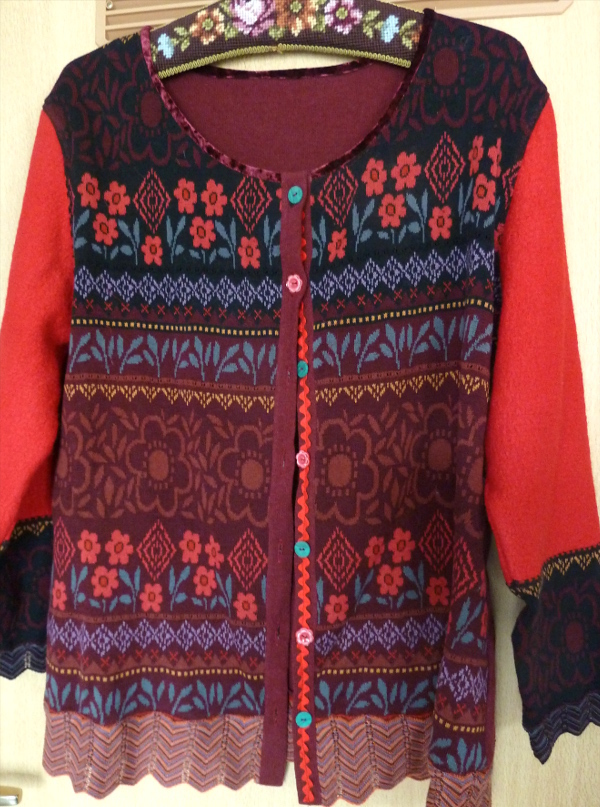 „Refashion“: ein Strickjäckchen – Refashion: a Jacket from&nbsp;Knits