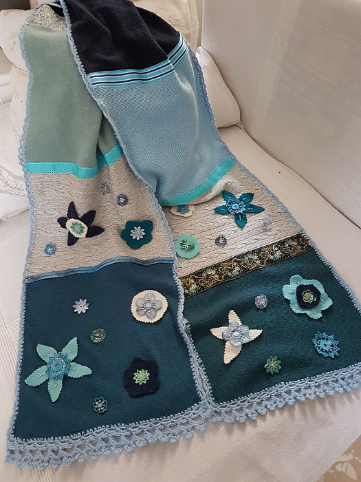 Schal aus alten Pullovern – Upcycling: Scarf from Old&nbsp;Sweaters