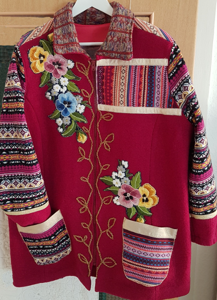 Walkjacke mit Strick und Stickerei – Wool Jacket With Knits And&nbsp;Embroidery