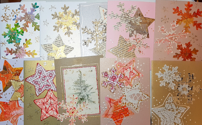 Weihnachtskarten, handgemacht – Handmade Christmas&nbsp;Cards
