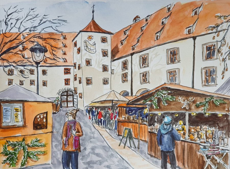 Auf dem Weihnachtsmarkt – At the Christmas&nbsp;Market