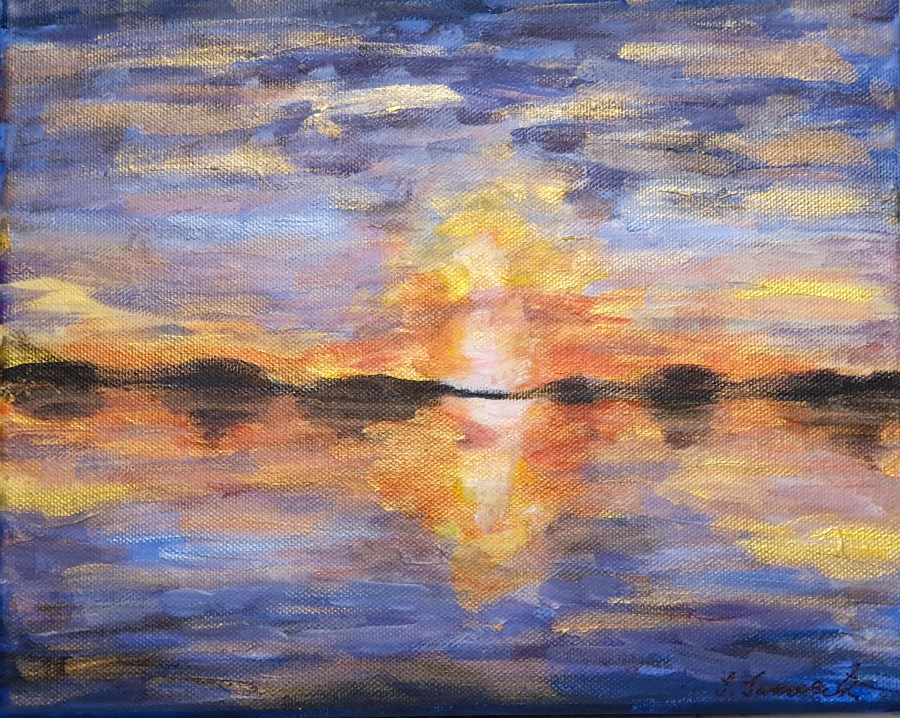 Sonnenuntergang in Acryl – Acrylic&nbsp;Sunset