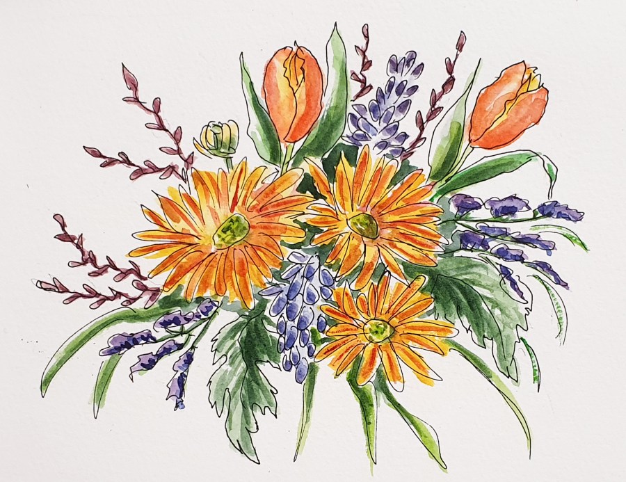 Erster Frühlingsstrauss – First Bunch of Spring&nbsp;Flowers